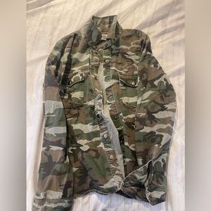 Forever 21 Camo button up